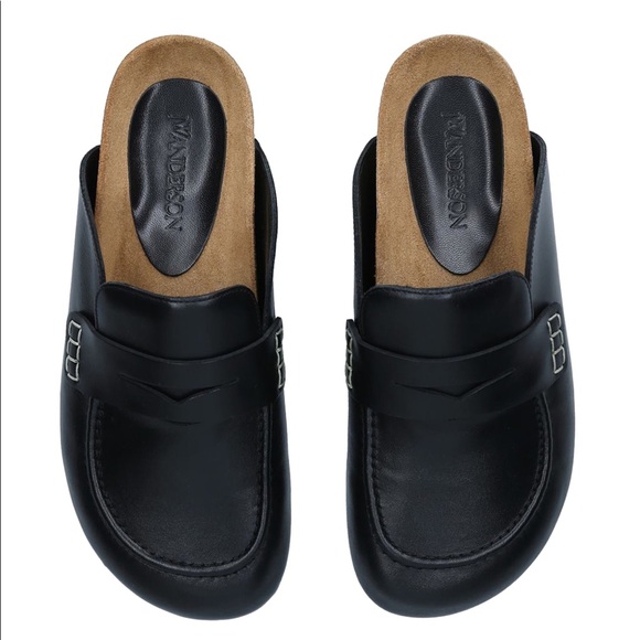JW Anderson Black Leather Clogs - Picture 4 of 4